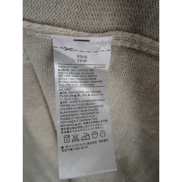 Banana Republic Sweater XS Small Open Vest Wrap Tunic Cardigan Knit - Picture 8 of 9